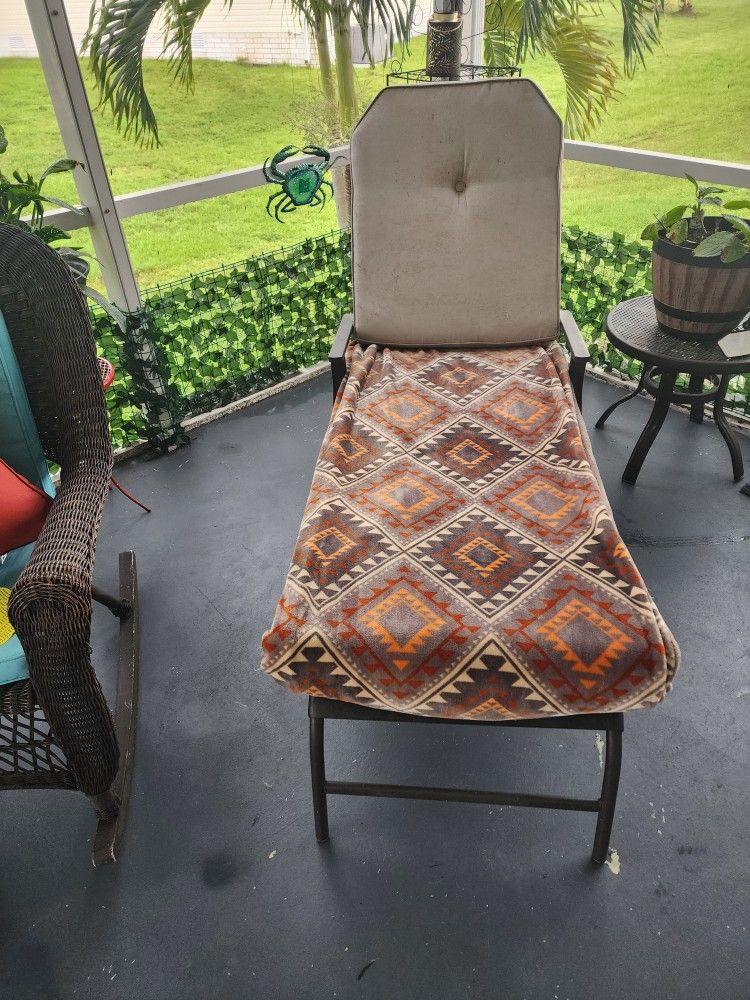 Lounge chair with cushions