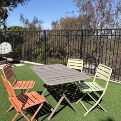 5 Piece Outdoor Folding Dinning Set