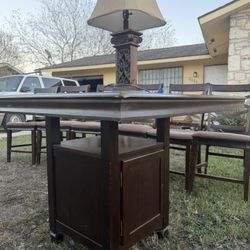 Dining Table W/ Wine Storage. 