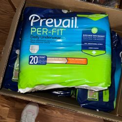 6 Bags of Prevail disposable underpants