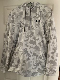 Under Armour Men's White and Grey Hoodie