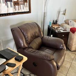 Leather Power Recliner 
