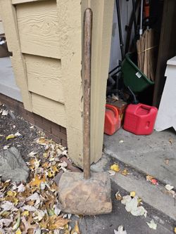 Large Antique Wooden Mallet