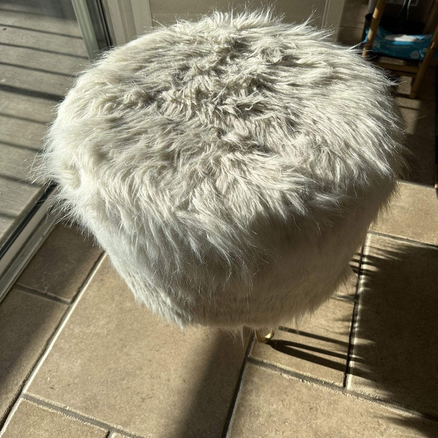 Target Radovre Ottoman Faux Fur for Sale in West Los Angeles