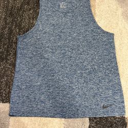 Nike Blue Heather Dri-FIT Athletic Tee  - Medium