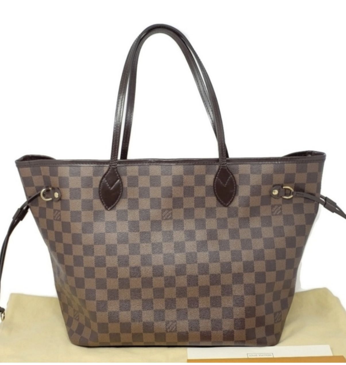 Louis Vuitton Neverfull MM — Damier Ebene (no pouch) — Good Condition