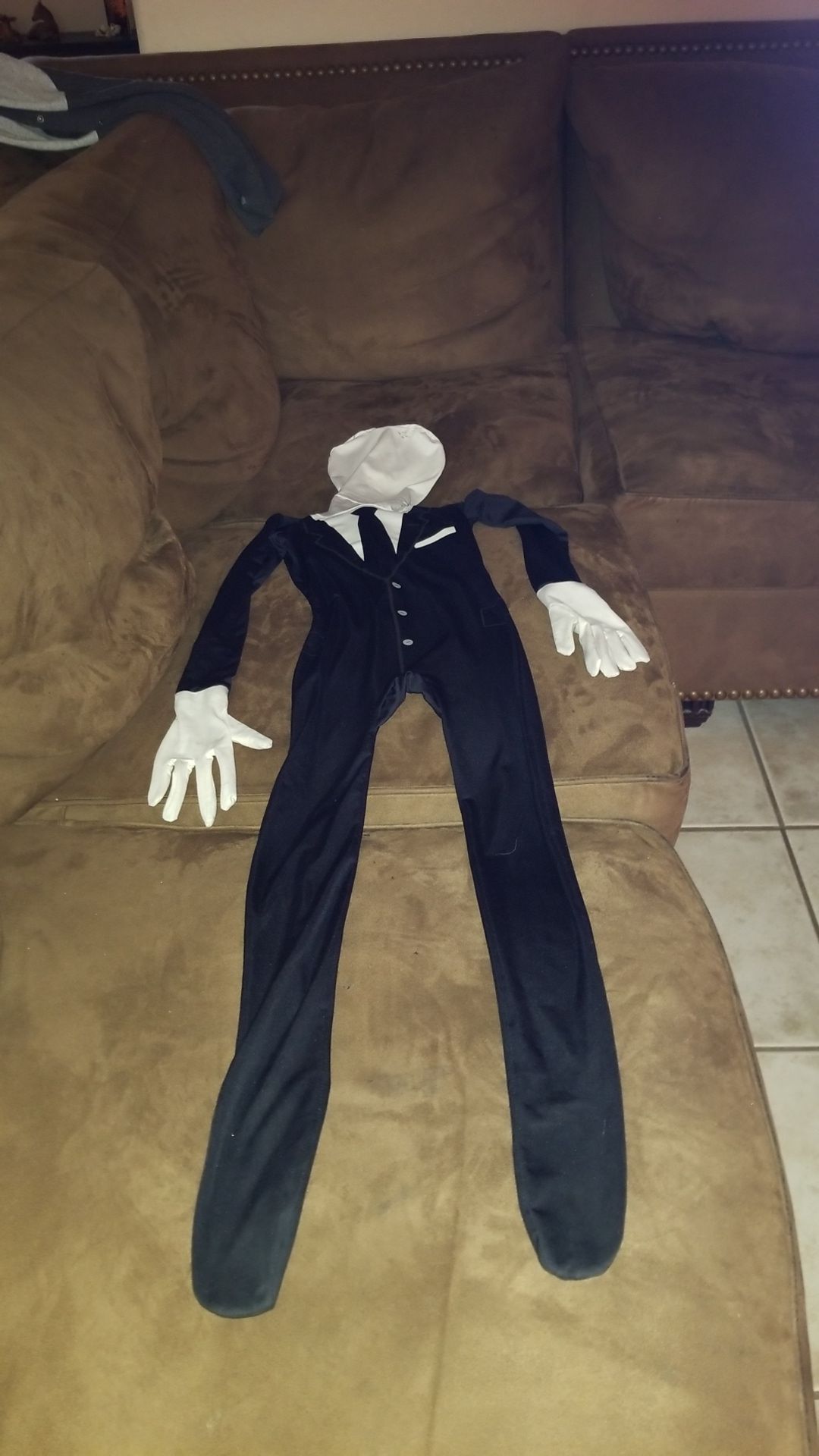 One piece slenderman costume for kids