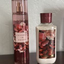 NEW Bath & Body Works "Covered in Roses" Set (Mist + Lotion)