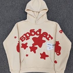 Sp5der Beluga Hoodie 'Cream' (NEW)