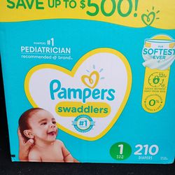 Pampers Swaddlers Size 1 210 Ct