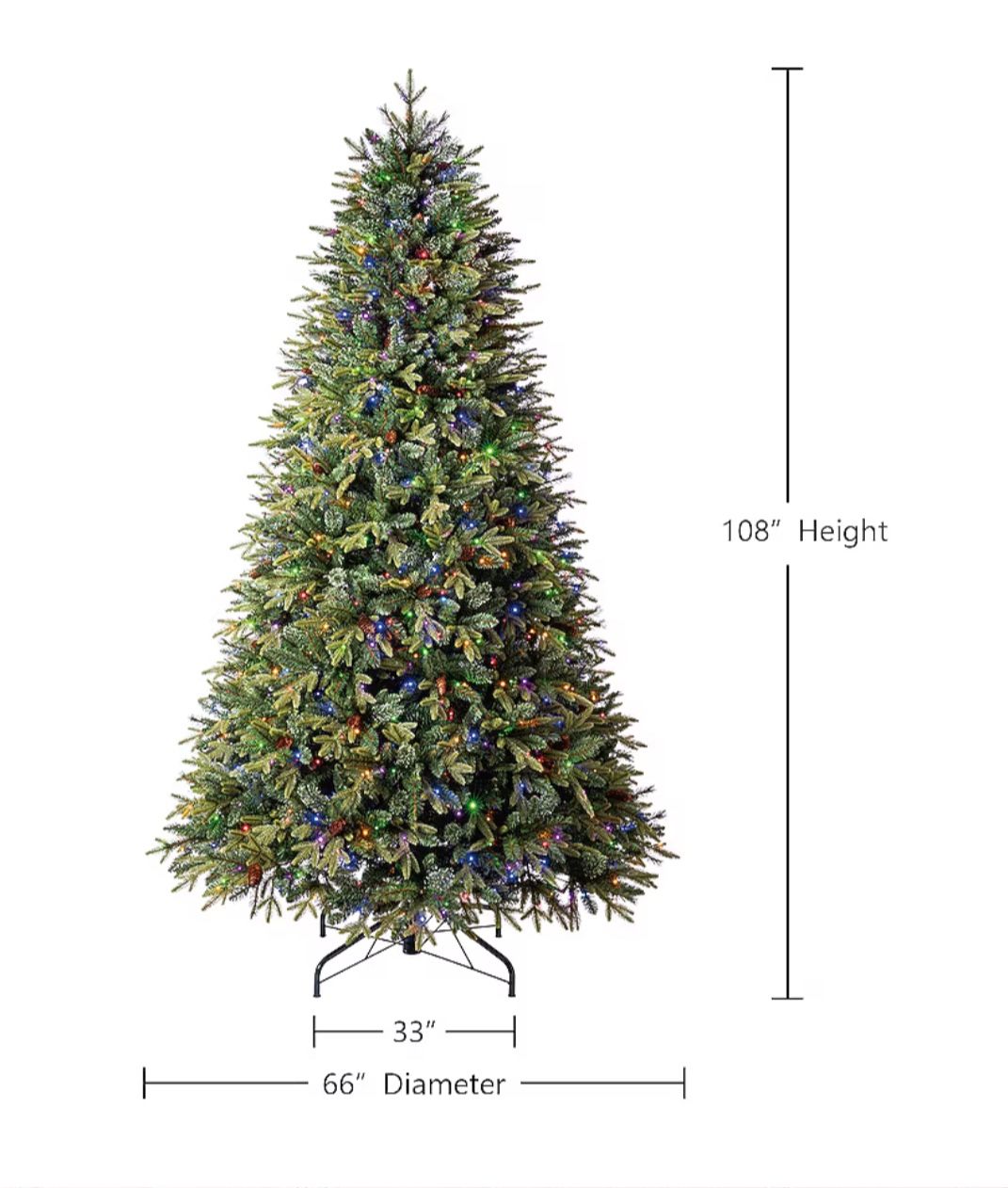 9’ Hayden Pine Artificial Christmas Tree