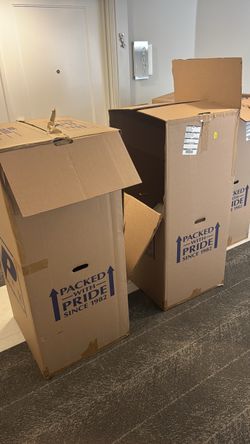 3 Wardrobe Moving Boxes