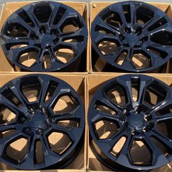 20” Chevy Silverado Tahoe factory wheels rims gloss black new