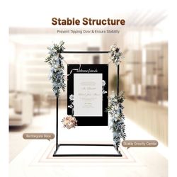 Wedding Welcome Sign Stand Square Wedding Backdrop S