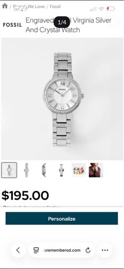 Fossil silver watch