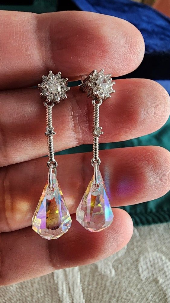 Aurora Borealis Dangle Earrings