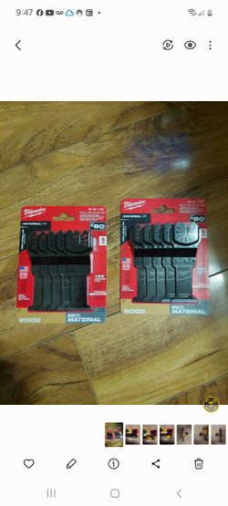 Milwaukee  Blades  Brand New   5 Blades Pk For  30.00