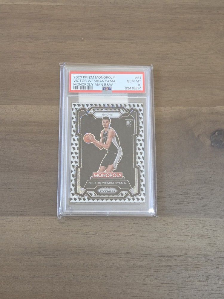 Wemby Monopoly Man Black And White PSA 10