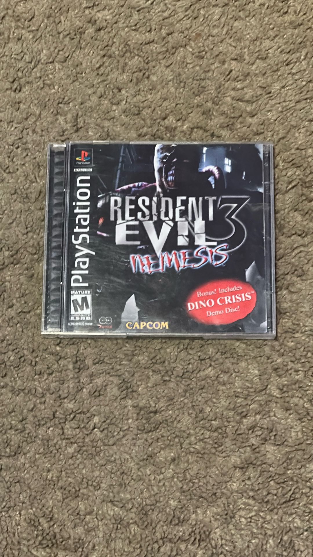 Resident Evil 3 Nemesis Ps1 game + Dino Crisis Demo GREAT condition working