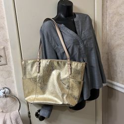 Michael Kors Metallic Gold Tote 