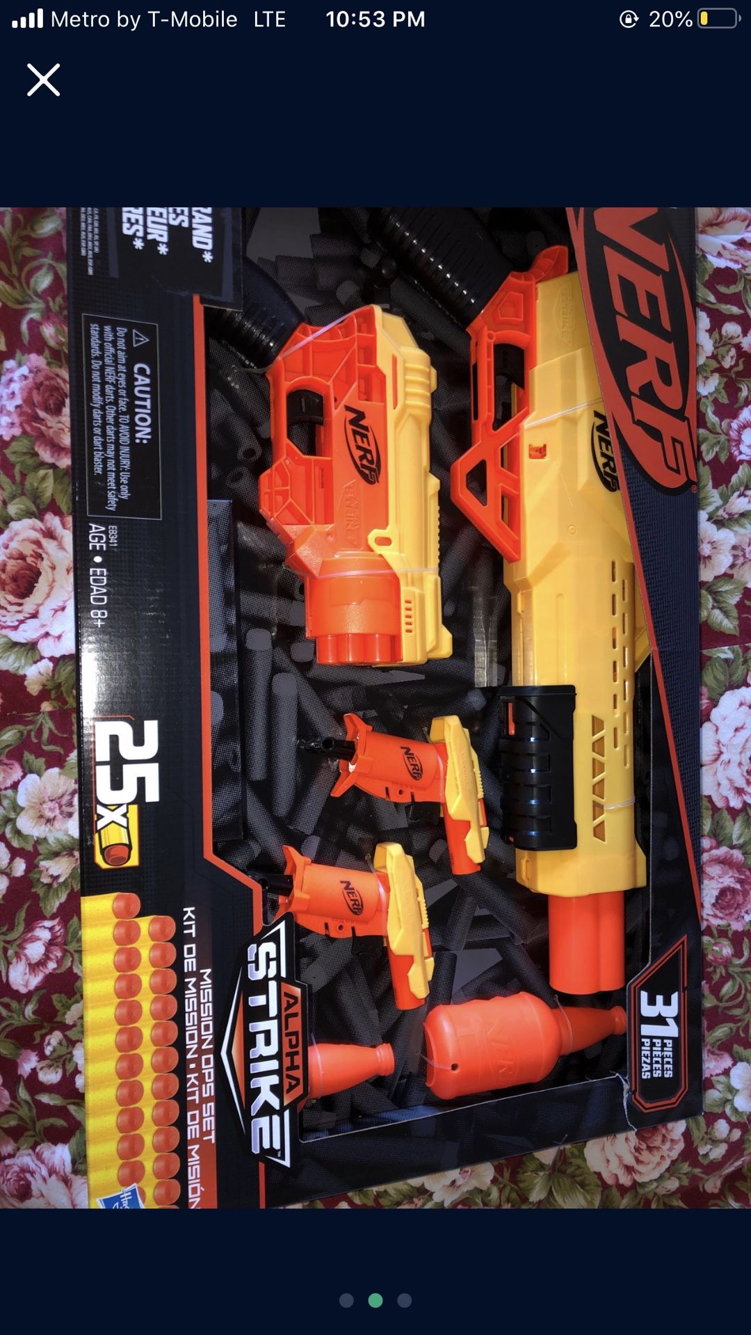 Nerf gun set