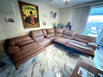 Reclining sectional 6 pieces couch