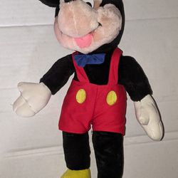 DISNEY MICKEY MOUSE Plush Vintage APPLAUSE  Stuffed Toy 