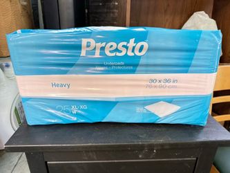 Presto Heavy Underpads 30" x 36" – 4 Packs (25 Count Each)