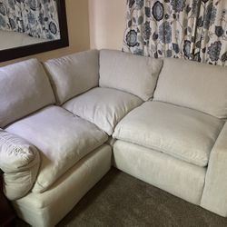 Real Down Feather Corner Sectional 
