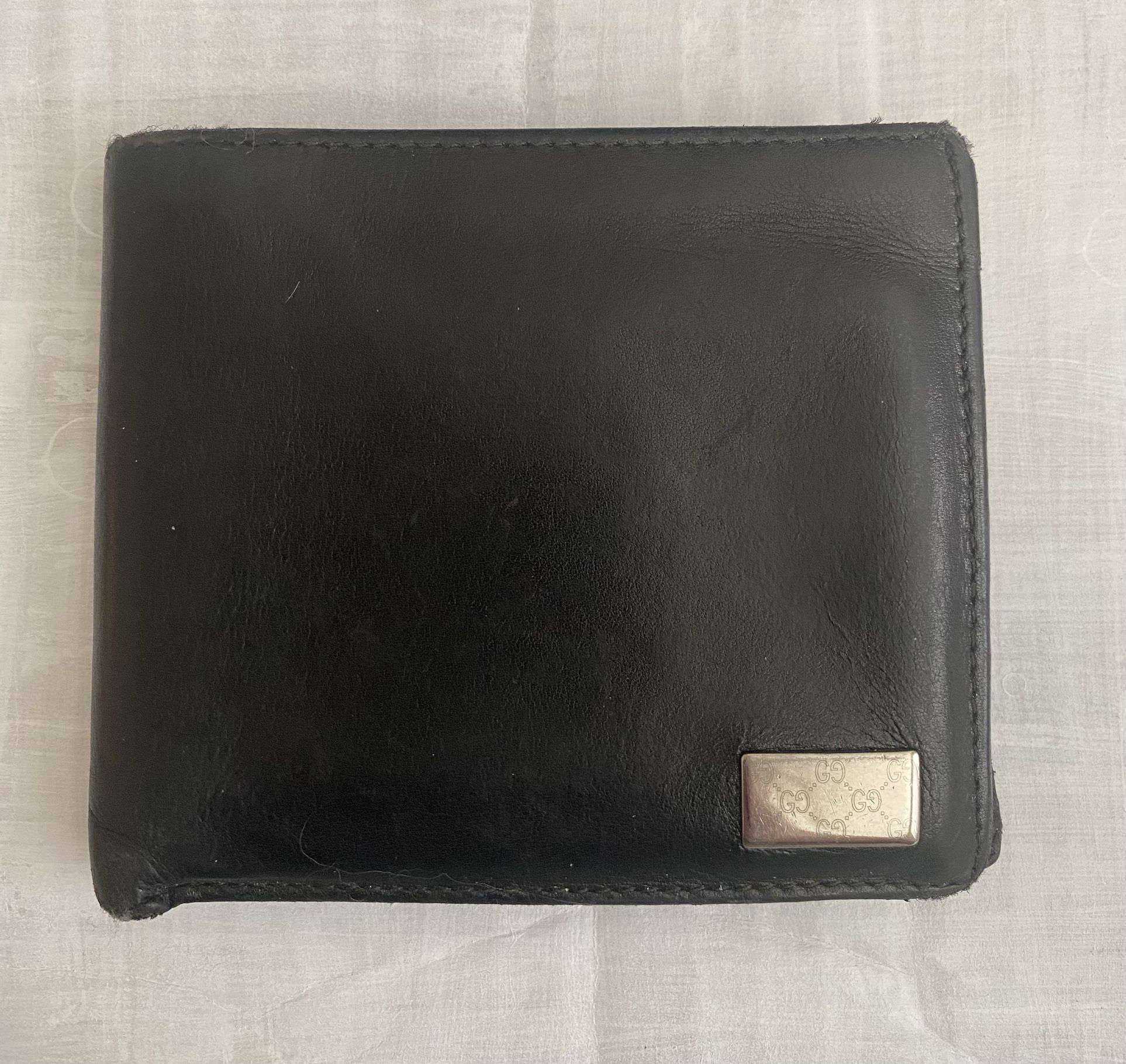 Authentic Gucci Black Leather Bifold Wallet