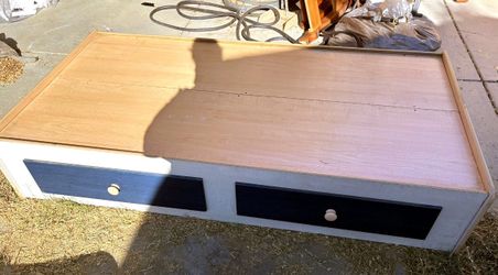 Twin Platform Bed Frame with 2 Storage Drawers