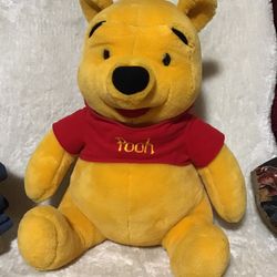 Winnie The Pooh Jumbo 22” Stuffed Animal No Rips Or Holes 