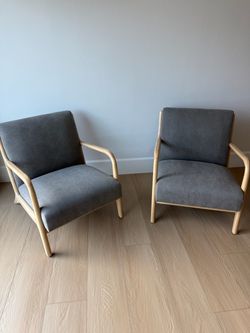 Pair of Modern Accent Armchairs