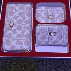 Light Pink Coach 3 Piece Set