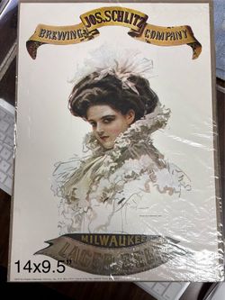 Vintage Print Jos. Schiltz Brewing Company Gibson Girl
