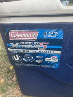 Coleman 84 Cans Cooler With Wheels 