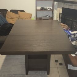 Espresso Brown Dining Table- High Top
