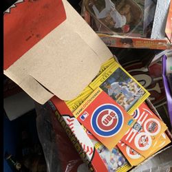 3 Box’s Of Baseball And Football Cards 