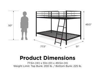 Bunk bed frame