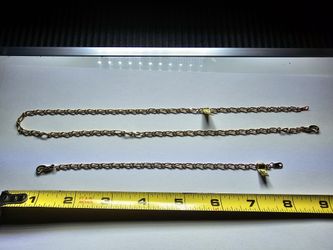 Matching Gold Necklace & Bracelet Gold Plated