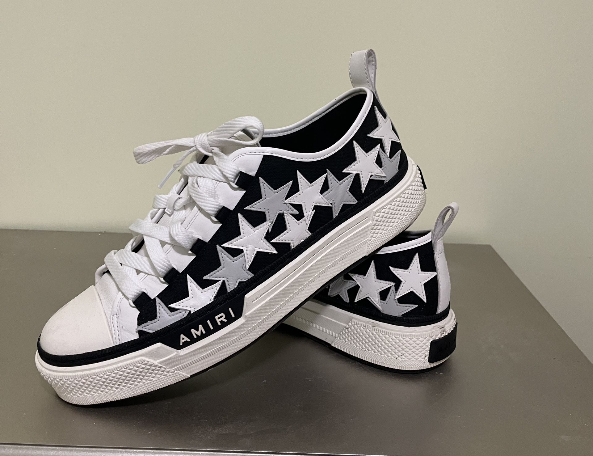 Amiri Sneakers Star Black & White Size 13