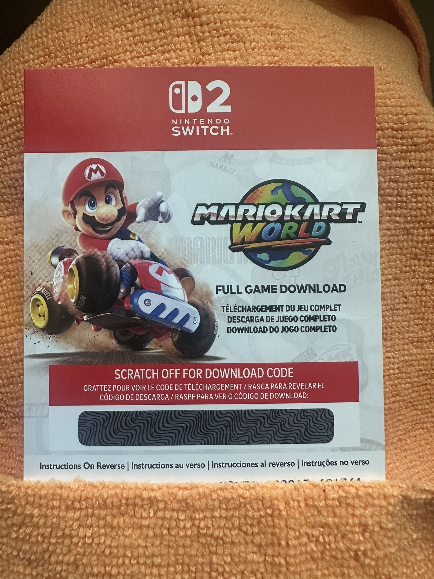 Mario Kart World Digital Version - Nintendo Switch 2 (Full Download) Only Code
