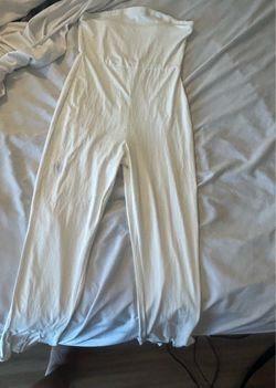 White Wide-Leg jumpsuit