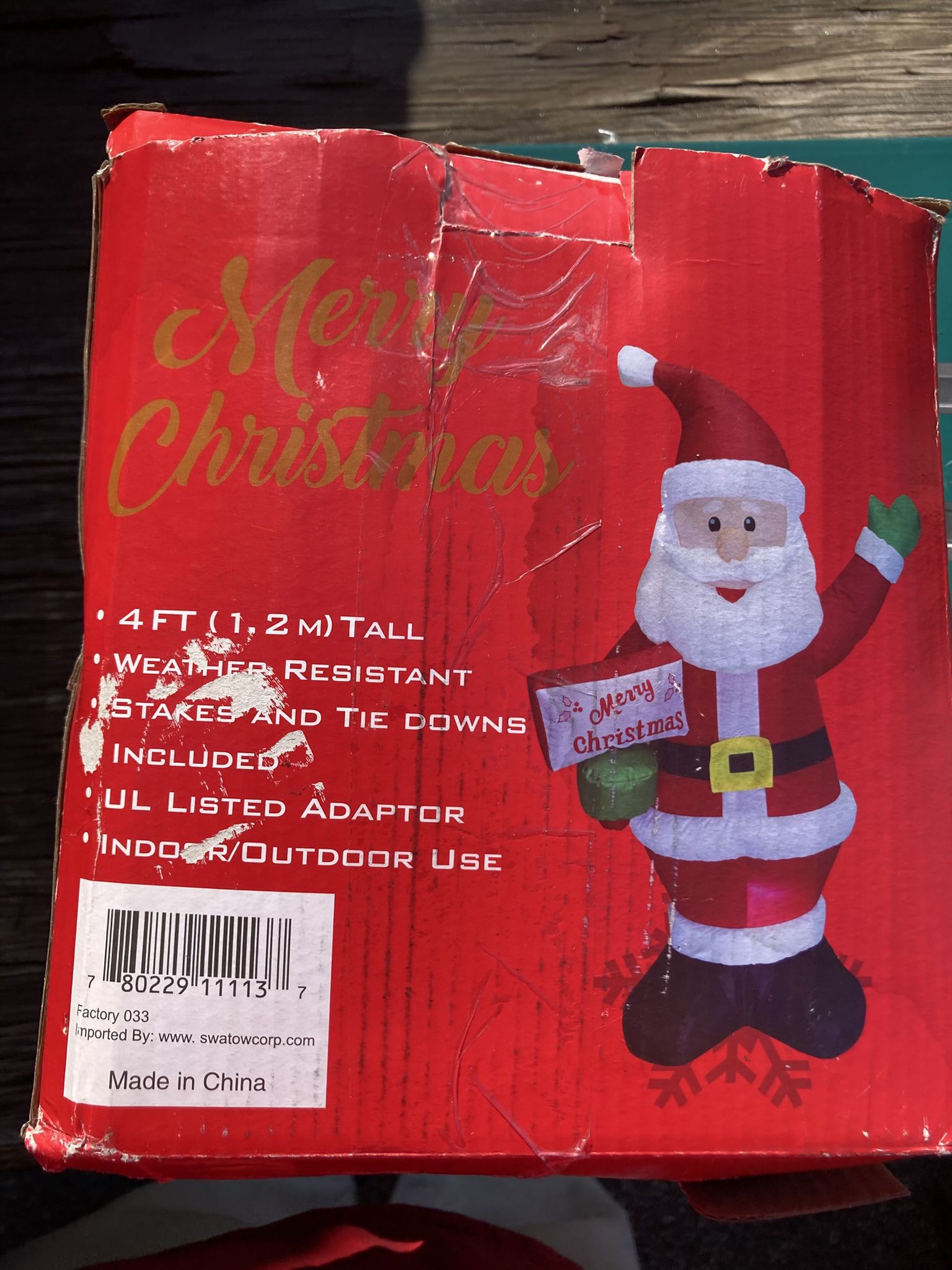 Santa Inflatable Yard Decoration