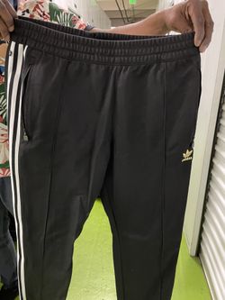 Adidas Official Black Sleek  Rayon Nylon Polyesterish Pants Good For Gym