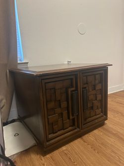Elegant Mid Century Mosaic Wood Cabinet, Irving, TX, GOOD CONDITION