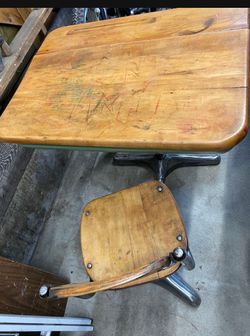 Vintage school desk