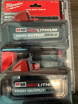 Milwaukee M18 Lithium-Ion High Output XC6.0 Battery Pack (2-Pack)