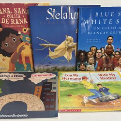 Lot of 5 Spanish & Bilingual Children's Books