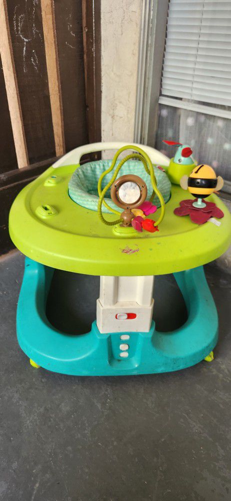 Tiny Love Here I Grow 4-in-1 Baby Walker And Activity Center, Meadow Days